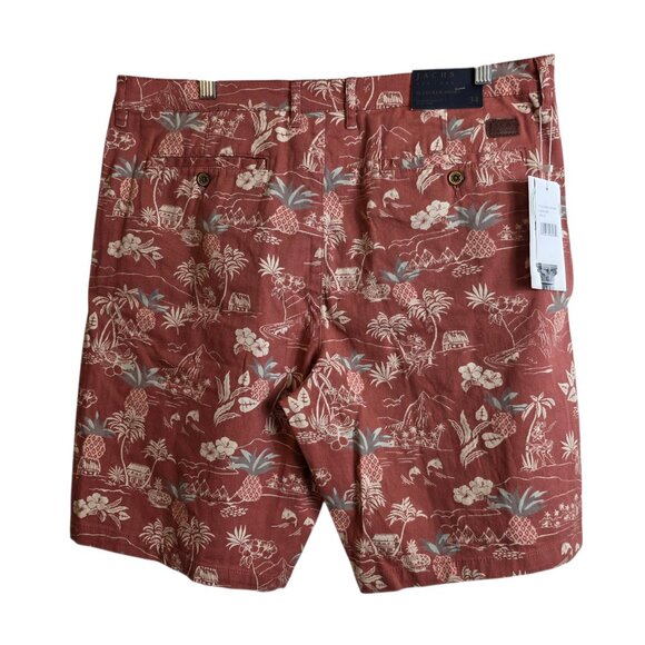 Jachs New York Bleecker Shorts Mens 34 Hawaiian Aloha Print Summer Nautical  BEW - Picture 6 of 15